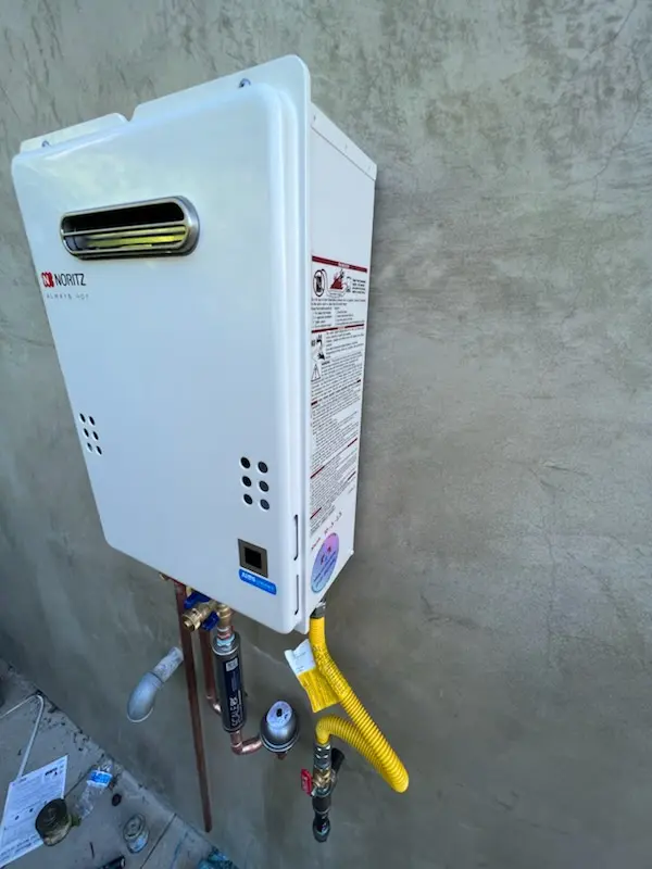Tankless water heater installation for Half Acre homes